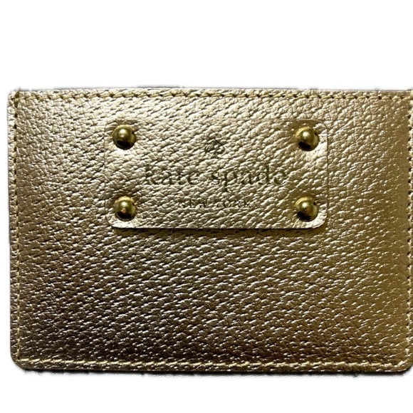 kate spade Handbags - Kate Spade Rose Gold Card Wallet
